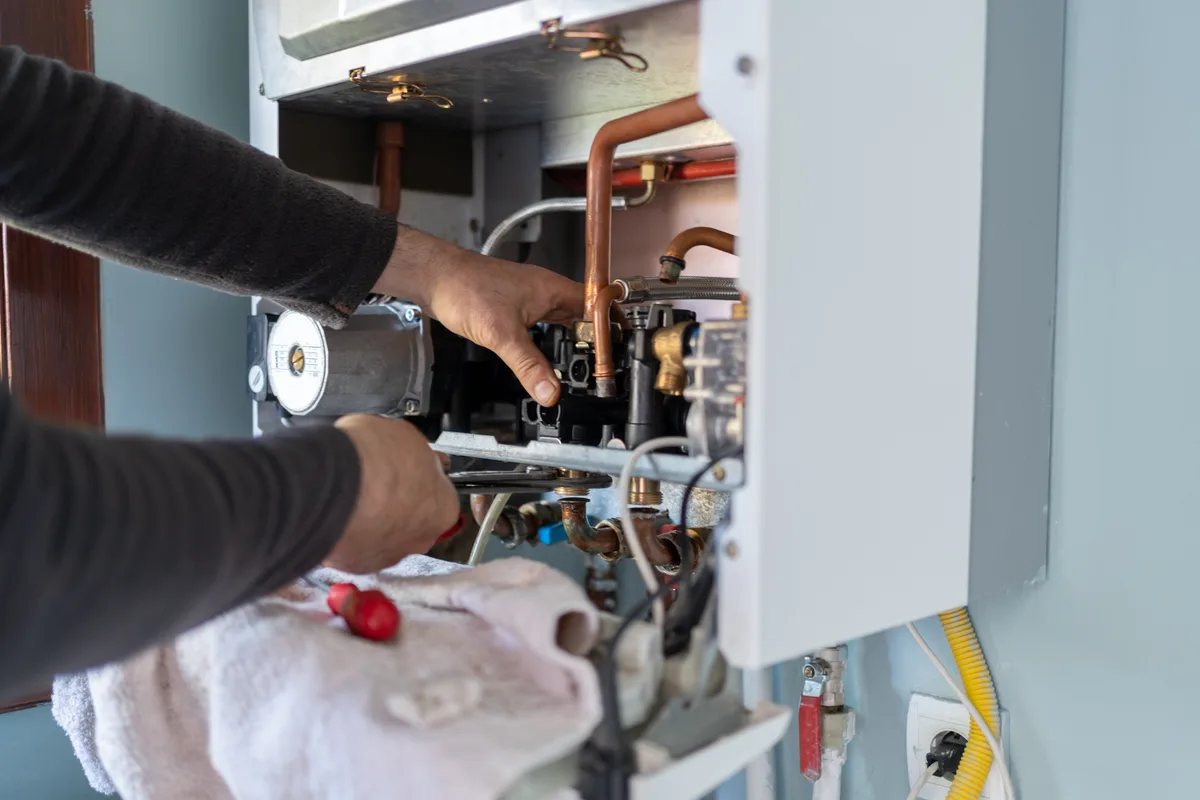 High-efficiency gas furnace professionally installed in a GTA home basement