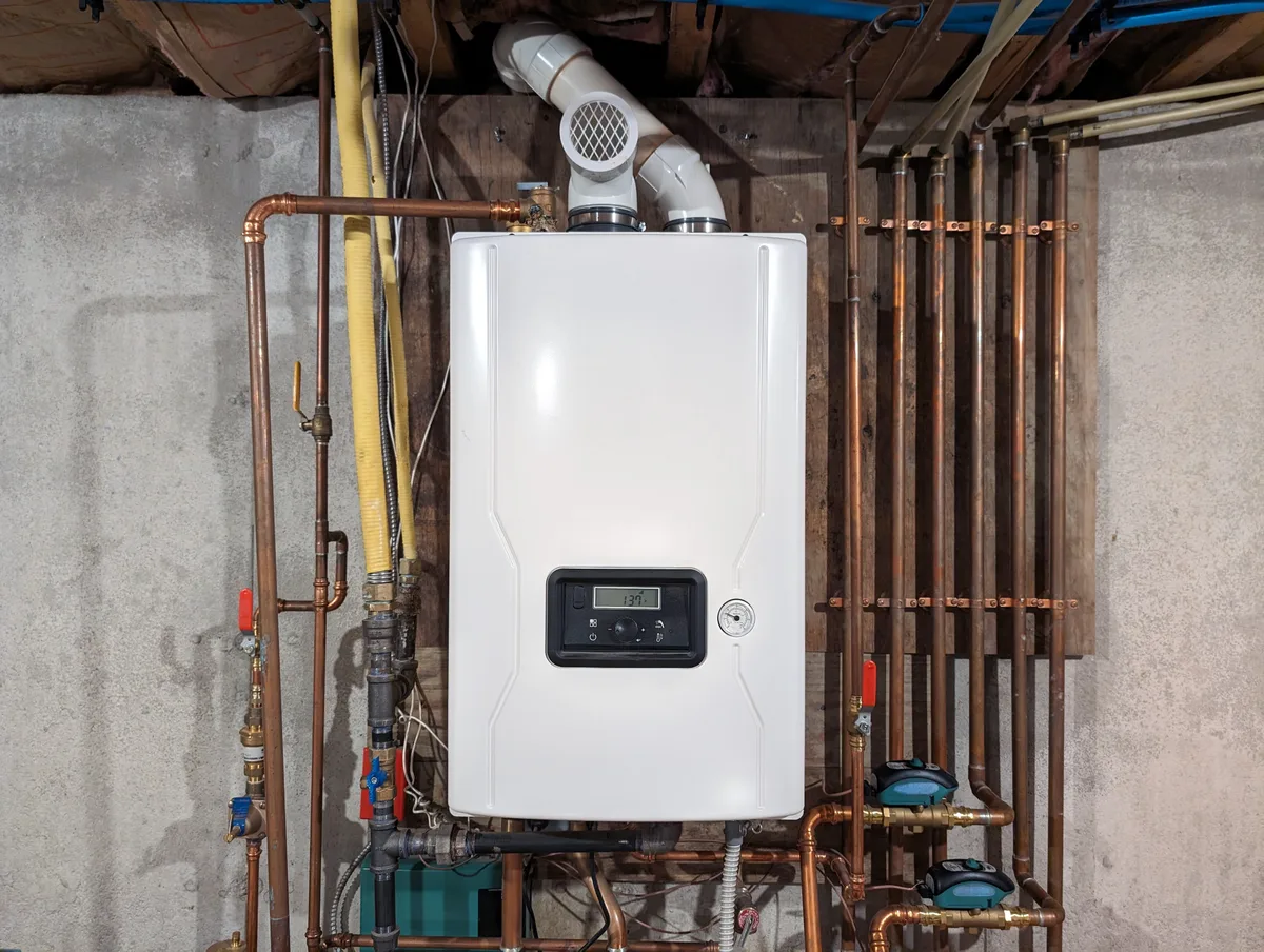 Tankless combination water heater and boiler